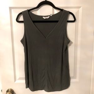 Brand New w/tags Reitmans olive green ribbed tank size small